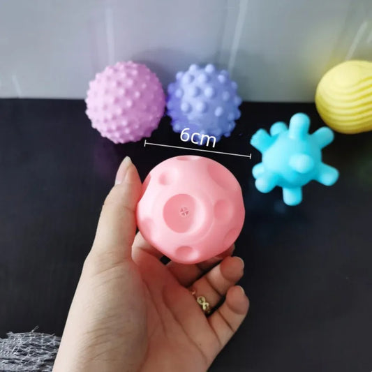 Soft Balls 6 Pelotas Sensoriales Texturizadas Para Bebes