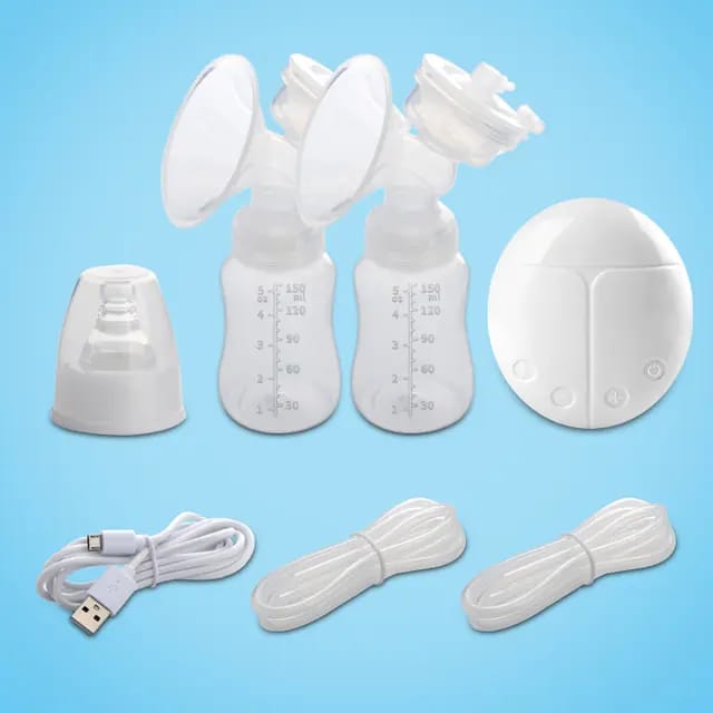 Extractor Leche Materna Eléctrico Doble + 30 Bolsas de Almacenar