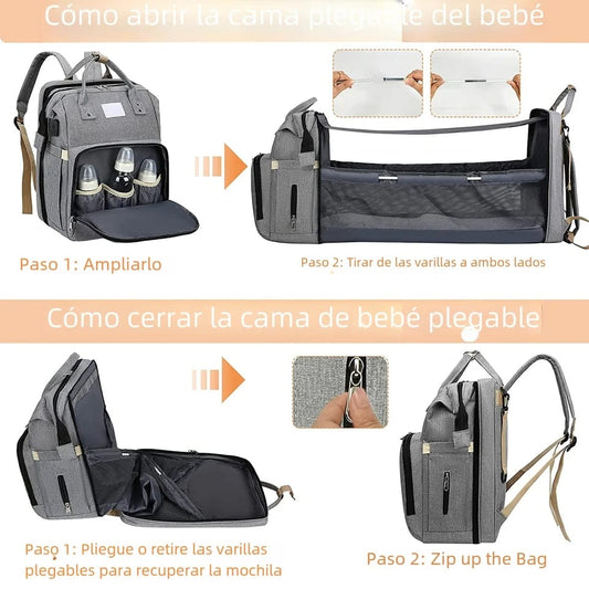 Mochila Pañalera Cuna