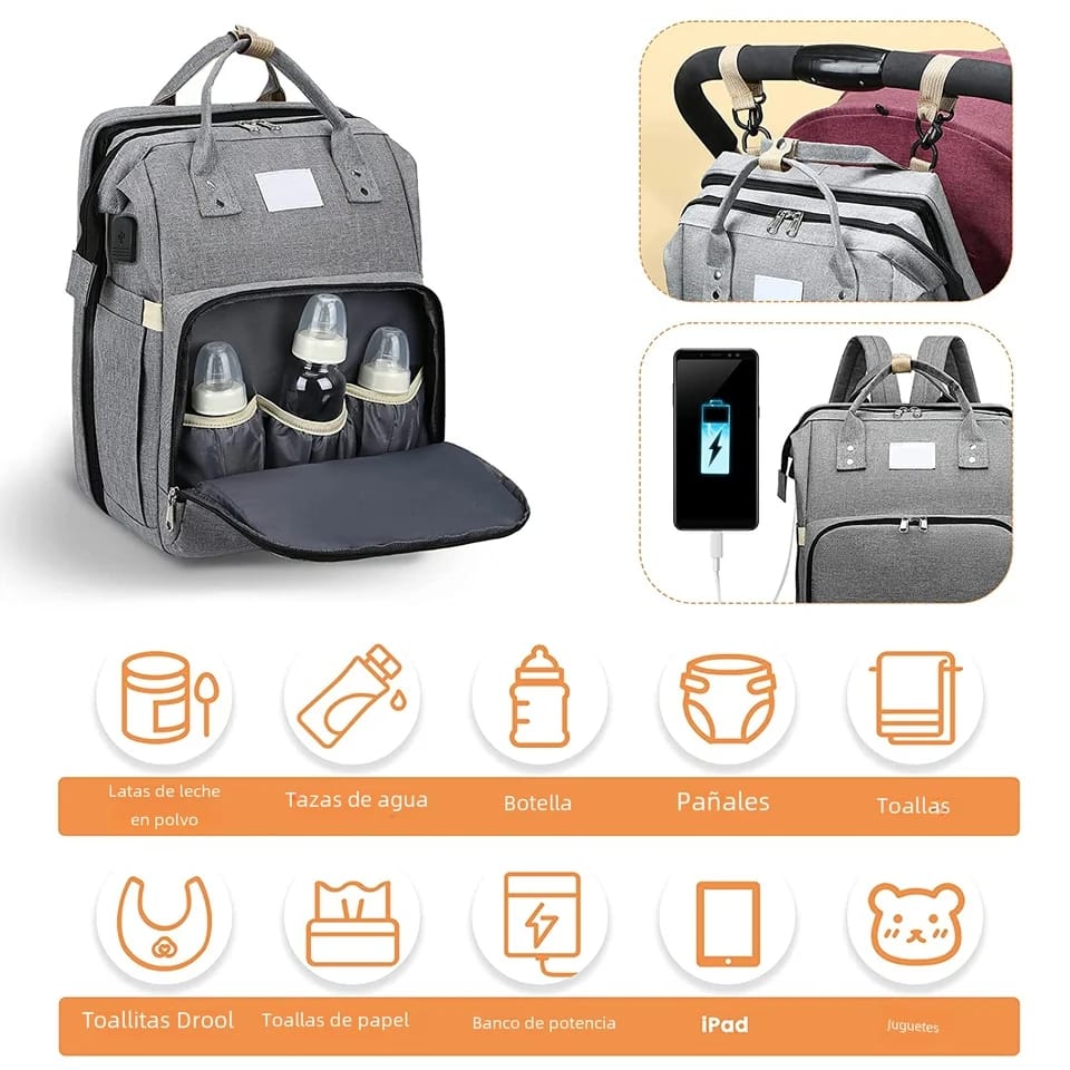 Mochila Pañalera Cuna