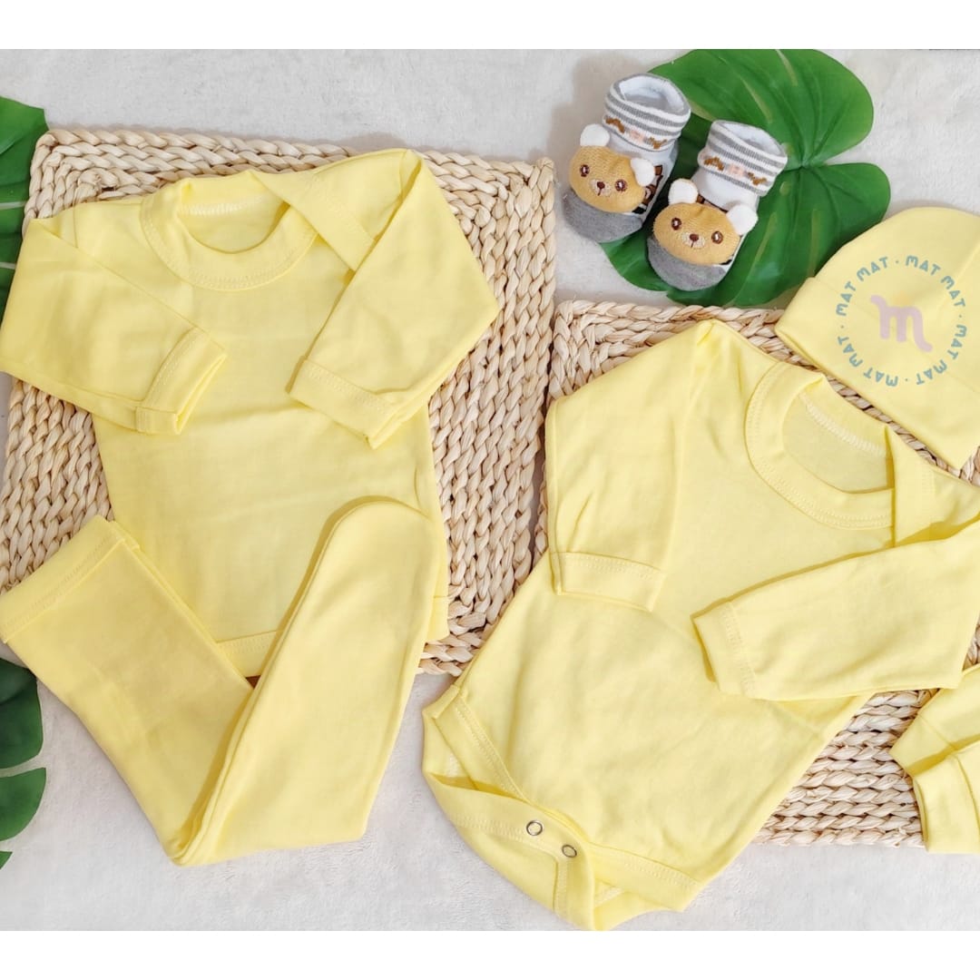 Set Ajuar Leoncito Am *Amarillo Unisex 0-3 meses Algodón