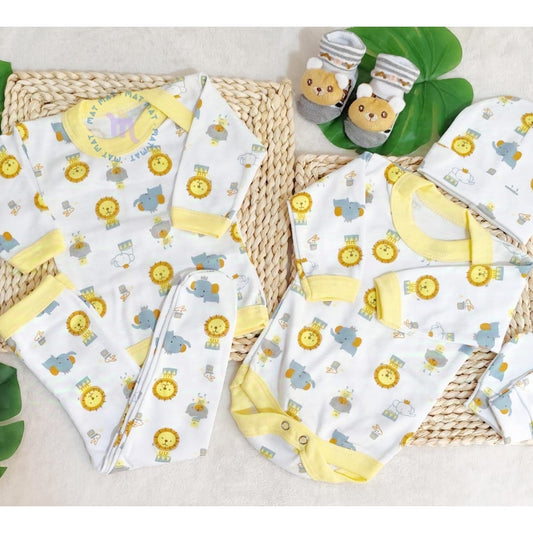 Set Ajuar Leoncito Am *Amarillo Unisex 0-3 meses Algodón