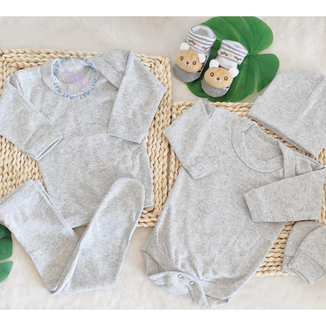 Set Ajuar Leoncito Am *Amarillo Unisex 0-3 meses Algodón