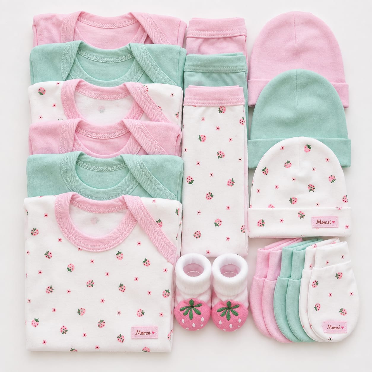 Ajuar Set De Nacimiento Bebé Niña 0-3 Meses ( 15 Piezas).