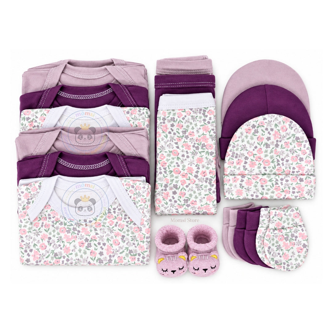 Ajuar Set De Nacimiento Bebé Niña 0-3 Meses ( 15 Piezas).