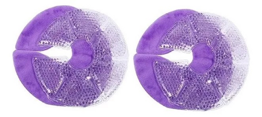 Almohadillas En Gel Para Lactancia Materna, 2 Unid + 2 Funda