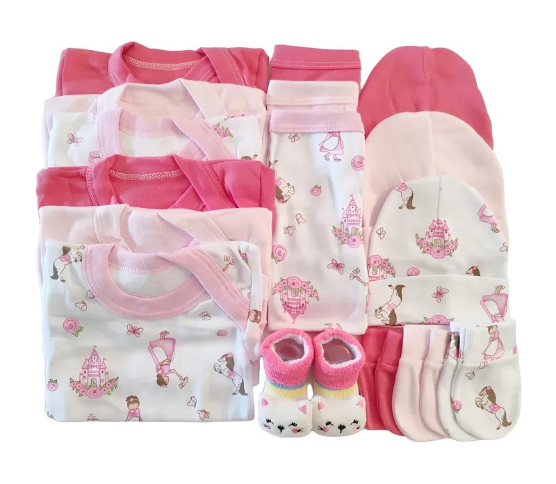 Set Ajuar Rosa*Princesa 0-3 meses Algodón