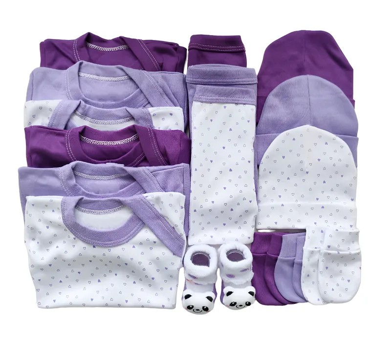 Set Ajuar Diseño Lila 0-3 meses Algodón