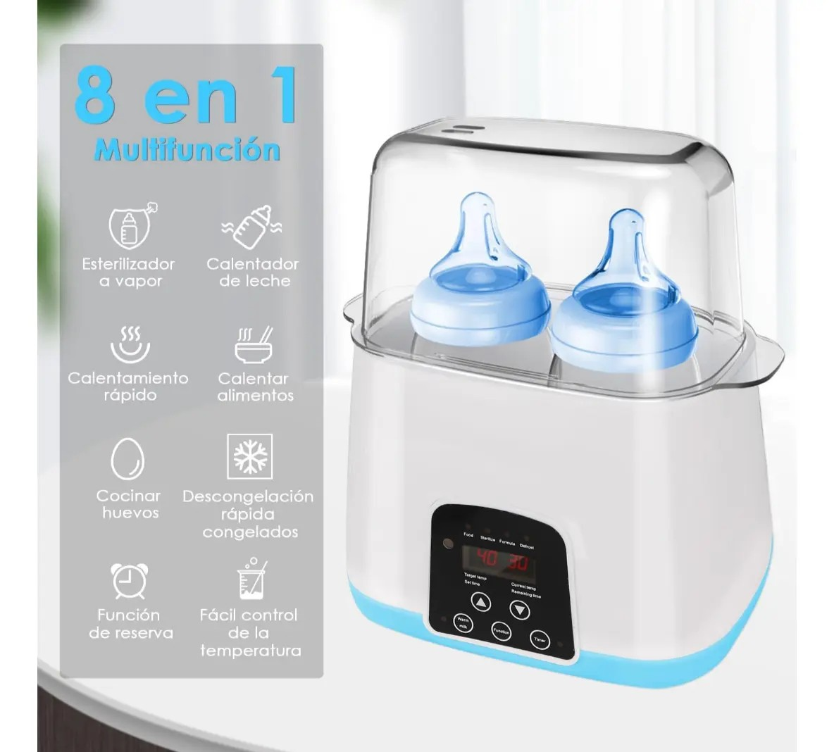 Calentador y Esterilizador de Mamaderas - 1 Control Remoto