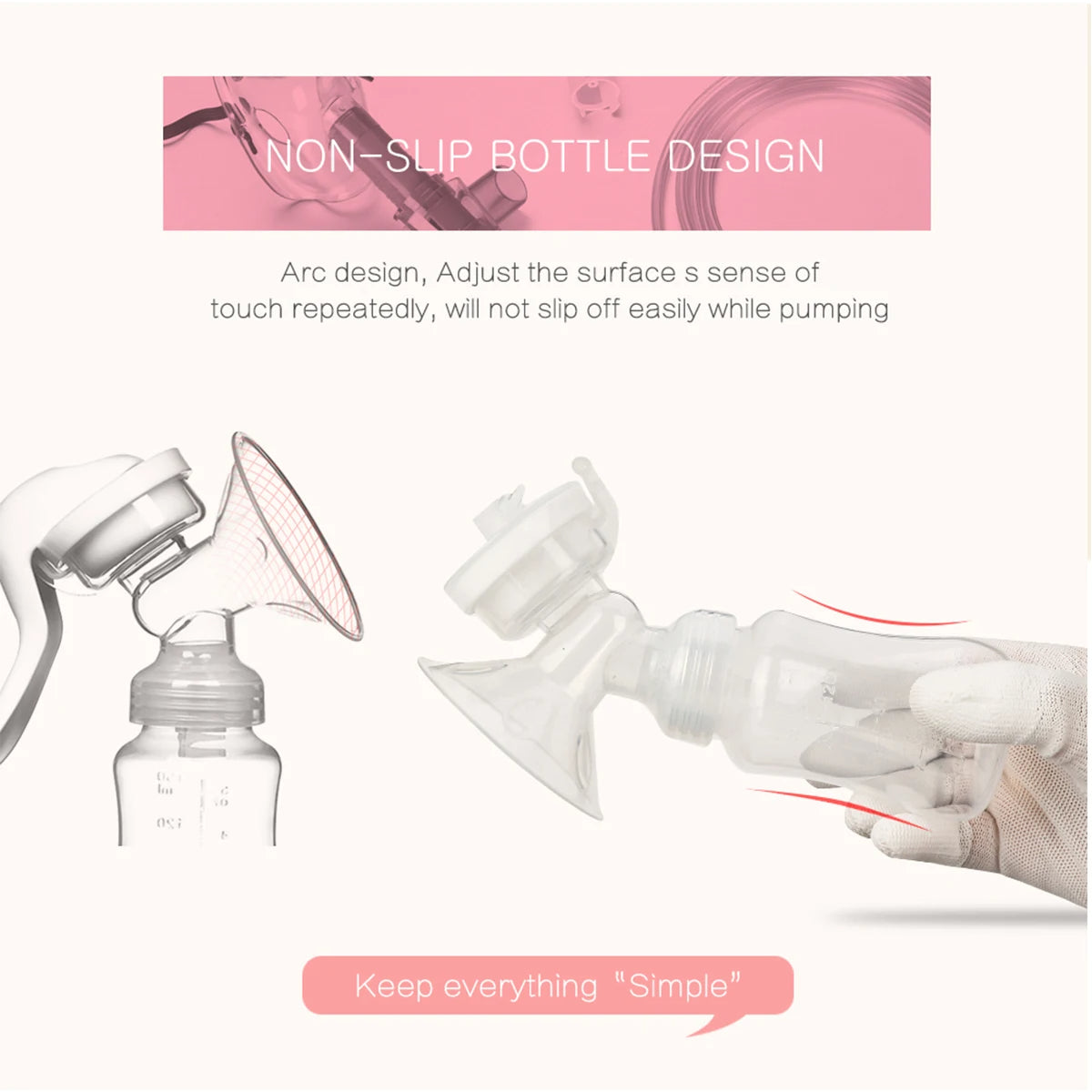 Extractor De Leche Manual Recolector De Leche Materna + Pack de 30 Bolsas