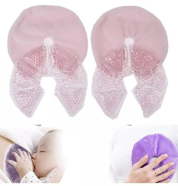 Almohadillas En Gel Para Lactancia Materna, 2 Unid + 2 Funda