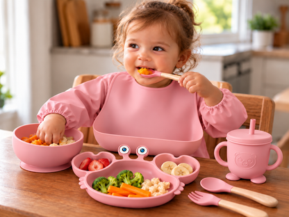 Set de Alimentación de Silicona para Bebé – 6 Piezas
