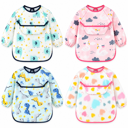 Delantal Babero Impermeable Manga Larga