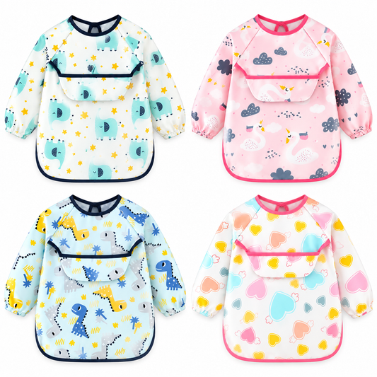 Delantal Babero Impermeable Manga Larga
