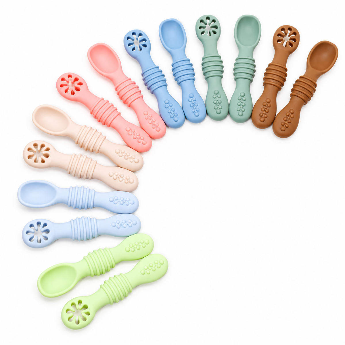 Set de Pre-cucharas de Silicona para Bebés