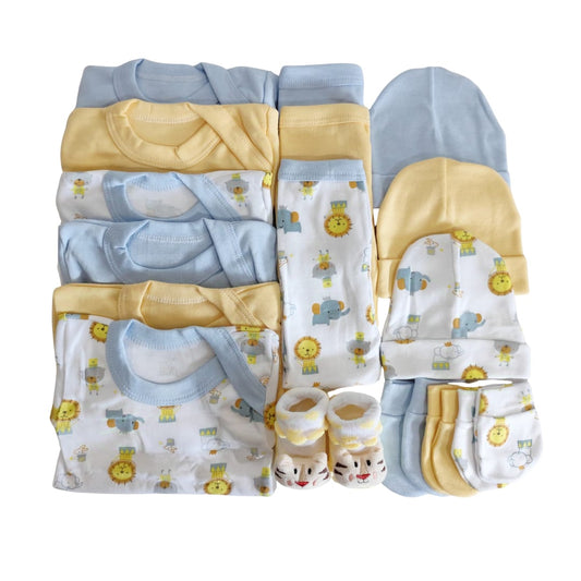 Set Ajuar Celeste*León Niño 0-3 meses Algodón