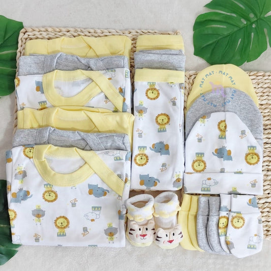 Set Ajuar Leoncito Am *Amarillo Unisex 0-3 meses Algodón