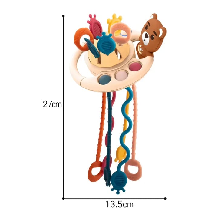 Juguete Montessori Para Bebés Con Cuerda Sensorial Osito