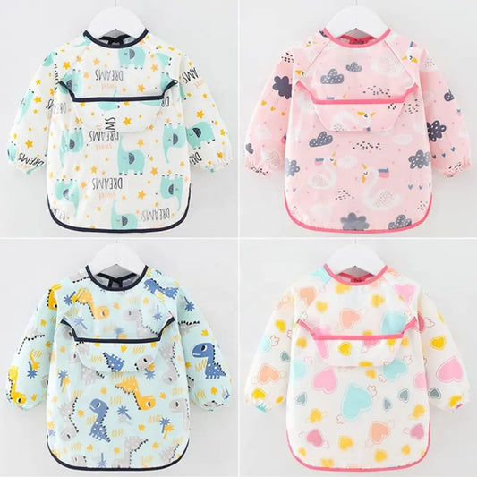 Delantal Babero Impermeable Manga Larga