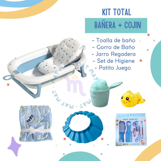 Kit Total Bañera + Cojín – Turquesa