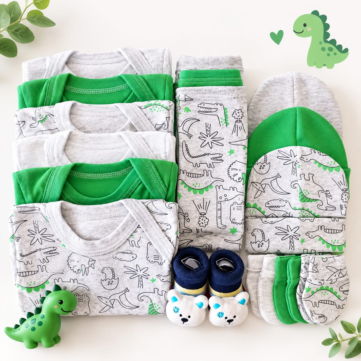 Ajuar Set De Nacimiento Bebé Niño 0-3 Meses ( 15 Piezas).