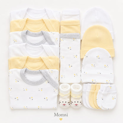 Ajuar Set De Nacimiento Bebé Niño 0-3 Meses ( 15 Piezas).