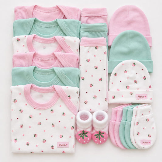 Ajuar Set De Nacimiento Bebé Niña 0-3 Meses ( 15 Piezas).