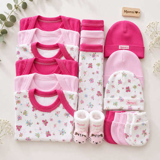 Ajuar Set De Nacimiento Bebé Niña 0-3 Meses ( 15 Piezas).