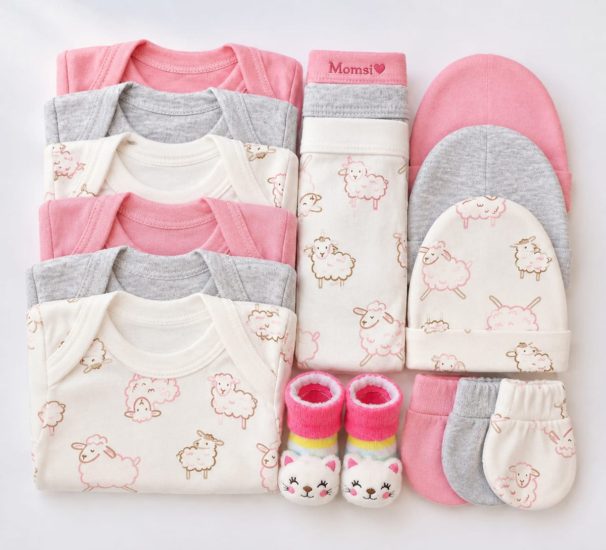 Ajuar Set De Nacimiento Bebé Niña 0-3 Meses ( 15 Piezas).