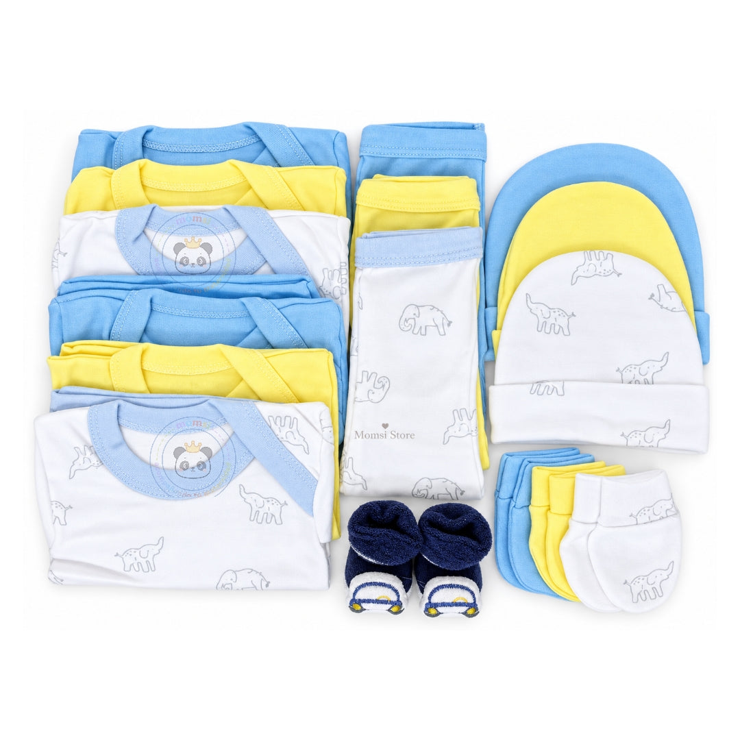 Ajuar Set De Nacimiento Bebé Niño 0-3 Meses ( 15 Piezas).