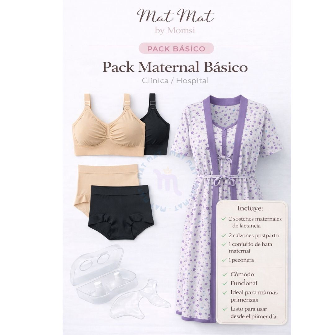 PACK MATERNAL POST PARTO MORADO
