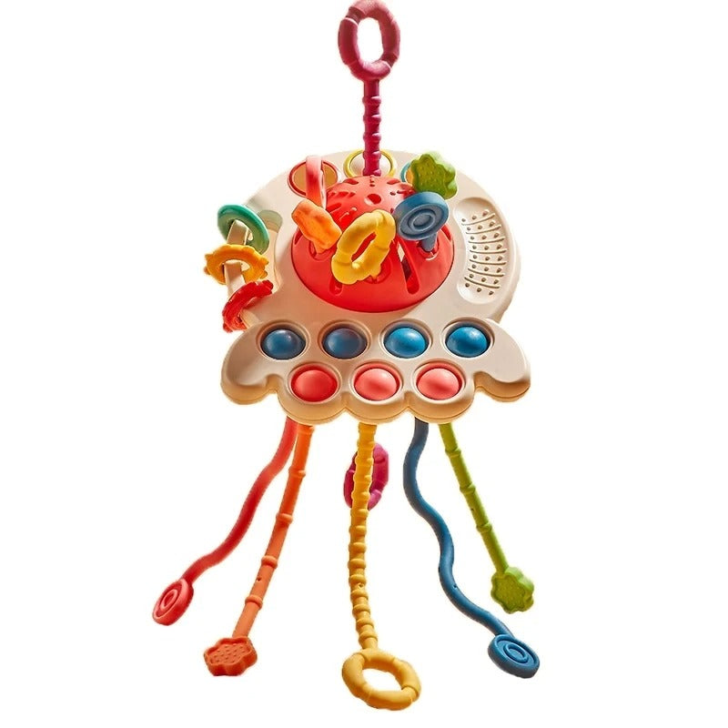 Juguete 4 en 1 Sensorial Montessori  Cuerda