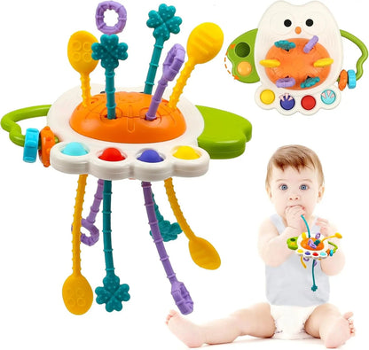 Juguete 4 en 1 Sensorial Montessori  Cuerda